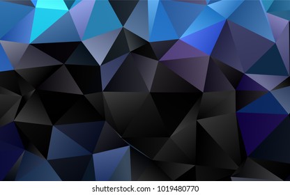 Light Multicolor, Rainbow vector abstract mosaic background. Colorful illustration in abstract style with gradient. Triangular pattern for your business design.