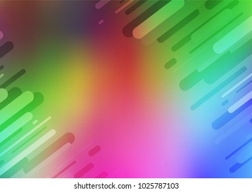 Light Multicolor, Rainbow vector abstract doodle background. Ethnic elegant natural pattern with gradient. Hand painted design for web, wrapping, wallpaper.