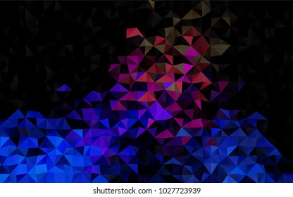 Light Multicolor, Rainbow vector abstract mosaic template. A vague abstract illustration with gradient. Brand-new design for your business.