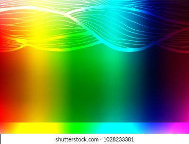 Light Multicolor, Rainbow vector abstract doodle pattern. Modern geometrical abstract illustration with doodles. A completely new template for your business design.