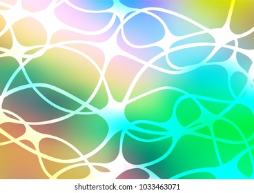 Light Multicolor, Rainbow vector abstract doodle texture. Glitter abstract illustration with doodles and Zen tangles. The elegant pattern can be used as a part of a brand book.
