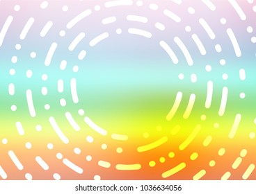 Light Multicolor, Rainbow vector abstract doodle texture. Shining colored illustration with doodles in Zen tangle style. Brand-new style for your business design.