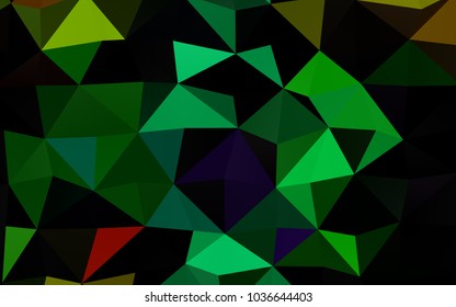 Light Multicolor, Rainbow vector abstract mosaic pattern. Modern geometrical abstract illustration with gradient. The template can be used as a background for cell phones.