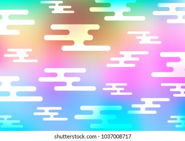 Light Multicolor, Rainbow vector abstract doodle background. A vague abstract illustration with doodles in Indian style. A completely new design for your business.