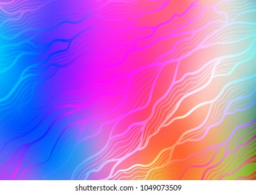 Light Multicolor, Rainbow vector abstract doodle texture. Ethnic elegant natural pattern with gradient. The pattern can be used for heads of websites and designs.