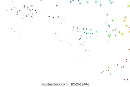 Light Multicolor, Rainbow vector abstract textured polygonal background. Blurry rectangular design. The pattern with repeating rectangles can be used for background.