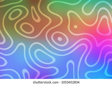 Light Multicolor, Rainbow vector abstract doodle texture. A vague abstract illustration with doodles in Indian style. Brand-new style for your business design.