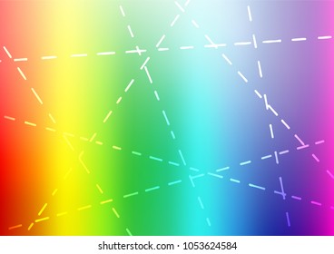 Light Multicolor, Rainbow vector abstract doodle texture. Blurred decorative design in Indian style with Zen tangles. The pattern can be used for wallpapers and coloring books.