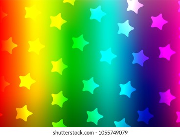 Light Multicolor, Rainbow vector abstract doodle template. Brand-new colored illustration in blurry style with doodles. Brand-new design for your business.