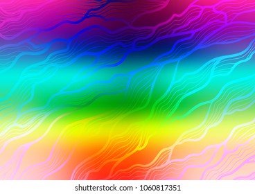 Light Multicolor, Rainbow vector abstract doodle texture. A completely new color illustration in doodle style. The pattern can be used for wallpapers and coloring books.