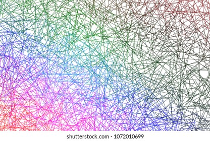 Light Multicolor, Rainbow vector abstract colorful background, which consist of triangles. Pattern with colored triangles on white background.