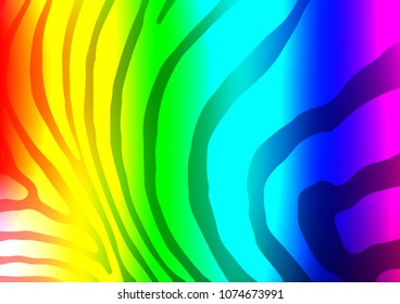 Light Multicolor, Rainbow vector abstract doodle texture. Creative illustration in blurred style with doodles and Zen tangles. Brand-new style for your business design.