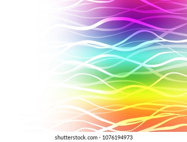 Light Multicolor, Rainbow vector abstract doodle texture. Doodles on blurred abstract background with gradient. Brand-new design for your business.