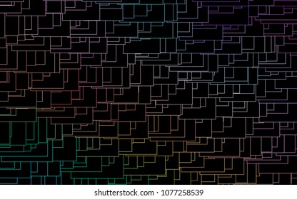 Light Multicolor, Rainbow vector abstract textured polygonal background. Blurry rectangular design. The pattern with repeating rectangles can be used for background.