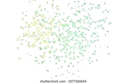 Light Multicolor, Rainbow vector abstract colorful background, which consist of triangles. Pattern with colored triangles on white background.