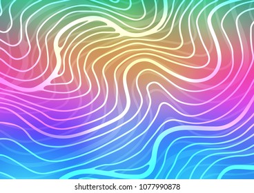 Light Multicolor, Rainbow vector abstract doodle pattern. Shining colored illustration with doodles in Zen tangle style. The doodle design can be used for your web site.