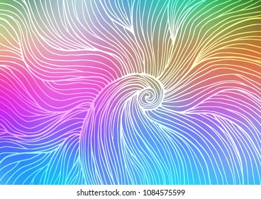 Light Multicolor, Rainbow vector abstract doodle background. Colorful illustration in abstract style with doodles and Zen tangles. Brand-new design for your business.