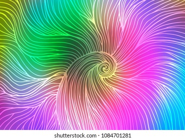 Light Multicolor, Rainbow vector abstract doodle texture. Sketchy hand drawn doodles on blurred background. The pattern can be used for coloring books and pages for kids.