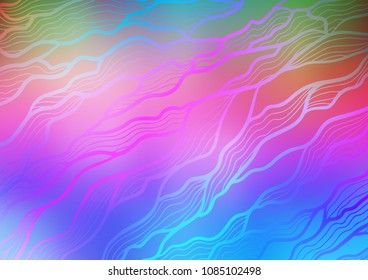 Light Multicolor, Rainbow vector abstract doodle background. Shining colored illustration with doodles in Zen tangle style. The completely new template can be used for your brand book.