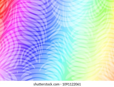 Light Multicolor, Rainbow vector abstract doodle texture. Doodles on blurred abstract background with gradient. The completely new template can be used for your brand book.