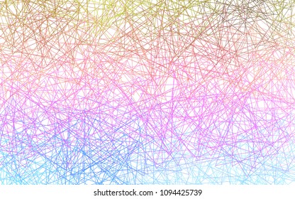 Light Multicolor, Rainbow vector abstract colorful background, which consist of triangles. Pattern with colored triangles on white background.