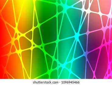 Light Multicolor, Rainbow vector abstract doodle template. A completely new color illustration in doodle style. A completely new template for your business design.