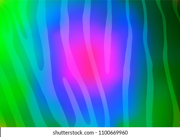Light Multicolor, Rainbow vector abstract doodle pattern. A vague abstract illustration with doodles in Indian style. Hand painted design for web, wrapping, wallpaper.
