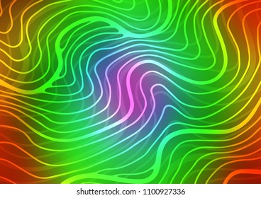 Light Multicolor, Rainbow vector abstract doodle pattern. Ethnic elegant natural pattern with gradient. Brand-new style for your business design.