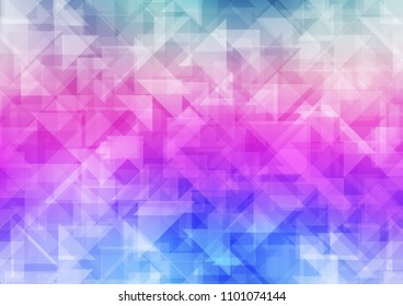 Light Multicolor, Rainbow vector abstract mosaic abstract mosaic. Creative illustration in halftone style with gradient. A new texture for your design.