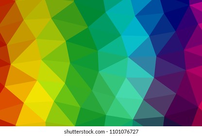 Light Multicolor, Rainbow vector abstract mosaic abstract mosaic. Colorful illustration in abstract style with gradient. A completely new design for your business.