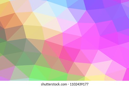 Light Multicolor, Rainbow vector abstract polygonal abstract polygonal. A vague abstract illustration with gradient. Brand new design for your business.