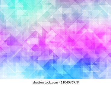 Light Multicolor, Rainbow vector abstract polygonal abstract polygonal. Colorful abstract illustration with gradient. The elegant pattern can be used as part of a brand book.