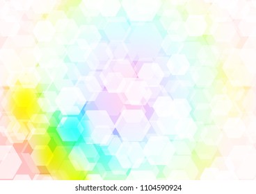 Light Multicolor, Rainbow vector abstract polygonal pattern. Colorful abstract illustration with gradient. The template can be used as a background for cell phones.