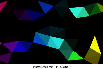 Light Multicolor, Rainbow vector abstract mosaic abstract mosaic. Glitter abstract illustration with an elegant design. The completely new template can be used for your brand book.