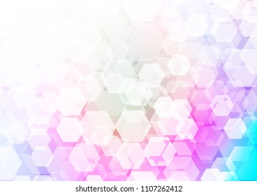 Light Multicolor, Rainbow vector abstract mosaic background. Shining colored illustration in a Brand new style. Brand new design for your business.