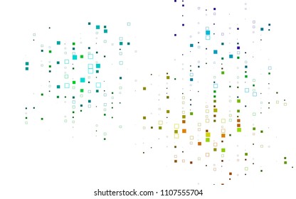 Light Multicolor, Rainbow vector abstract textured polygonal background. Blurry rectangular design. The pattern with repeating rectangles can be used for background.