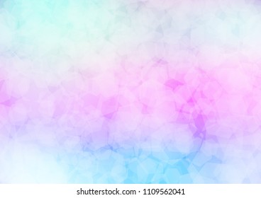 Light Multicolor, Rainbow vector abstract polygonal pattern. Creative illustration in halftone style with gradient. A new texture for your design.
