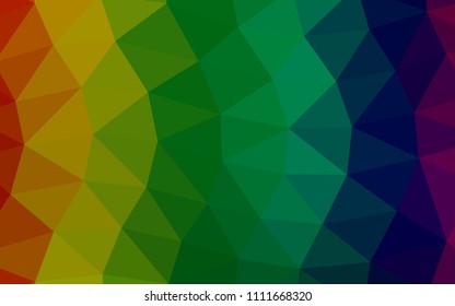 Light Multicolor, Rainbow vector abstract mosaic abstract mosaic. Creative geometric illustration in Origami style with gradient. A completely new template for your business design.