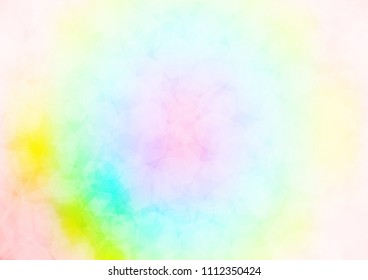 Light Multicolor, Rainbow vector abstract mosaic background. Geometric illustration in Origami style with gradient.  Brand new design for your business.