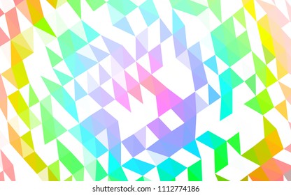 Light Multicolor, Rainbow vector abstract mosaic background. A completely new color illustration in a vague style. The textured pattern can be used for background.