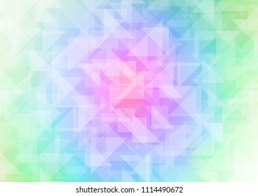 Light Multicolor, Rainbow vector abstract polygonal layout. Colorful illustration in abstract style with gradient. The completely new template can be used for your brand book.