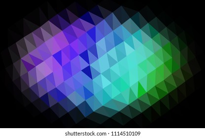 Light Multicolor, Rainbow vector abstract mosaic backdrop. Shining colored illustration in a Brand new style. A completely new template for your business design.
