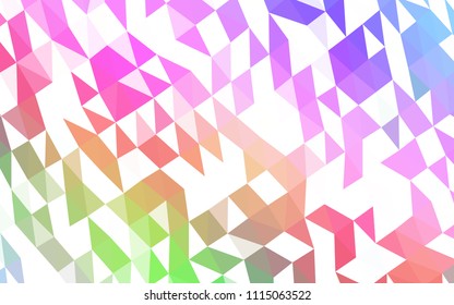 Light Multicolor, Rainbow vector abstract polygonal texture. Creative geometric illustration in Origami style with gradient. The template can be used as a background for cell phones.