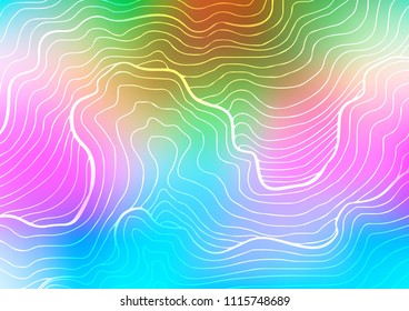 Light Multicolor, Rainbow vector abstract doodle template. Glitter abstract illustration with doodles and Zen tangles. The elegant pattern can be used as a part of a brand book.
