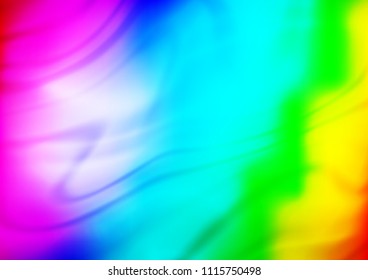 Light Multicolor, Rainbow vector abstract bright background. A completely new color illustration in a vague style. The blurred design can be used for your web site.