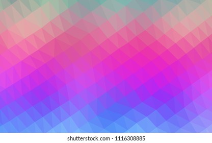 Light Multicolor, Rainbow vector abstract polygonal texture. Shining colored illustration in a Brand new style. Brand new style for your business design.