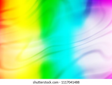 Light Multicolor, Rainbow vector abstract pattern. Brand new colored illustration in blurry style with gradient. The elegant pattern can be used as part of a brand book.
