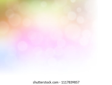 Light Multicolor, Rainbow vector abstract blurred template. Colorful illustration in abstract style with gradient. The background for your creative designs.