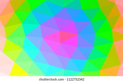 Light Multicolor, Rainbow vector abstract mosaic abstract mosaic. Colorful abstract illustration with gradient. A completely new design for your business.