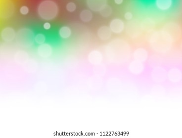 Light Multicolor, Rainbow vector abstract background. Glitter abstract illustration with an elegant design. The best blurred design for your business.